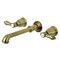 Kingston Brass Roman Tub Faucet, Antique Brass, Wall Mount KS7023BAL - alternate 1